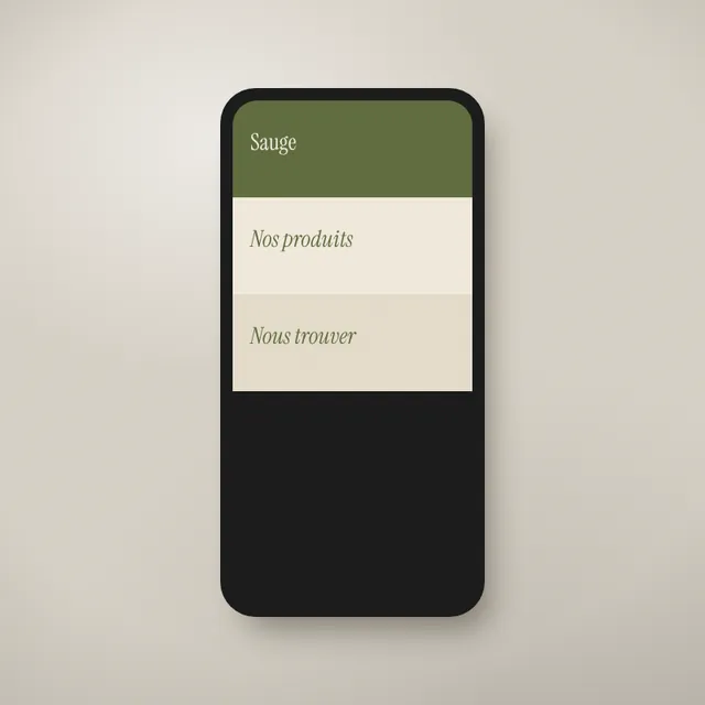 Page unique (one page), visuel d'illustration pour une marque fictive