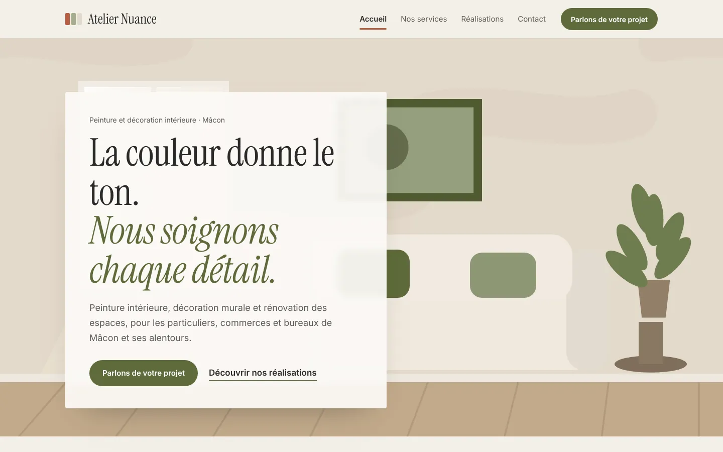 Aperçu du modèle Peintre, décorateur sur ordinateur