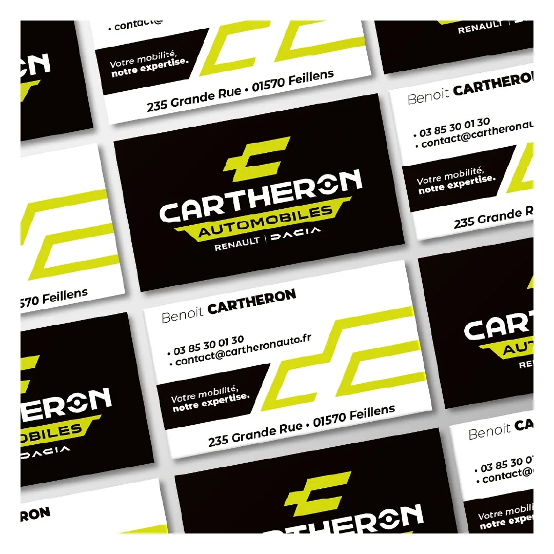 Cartes de visite Cartheron Automobiles