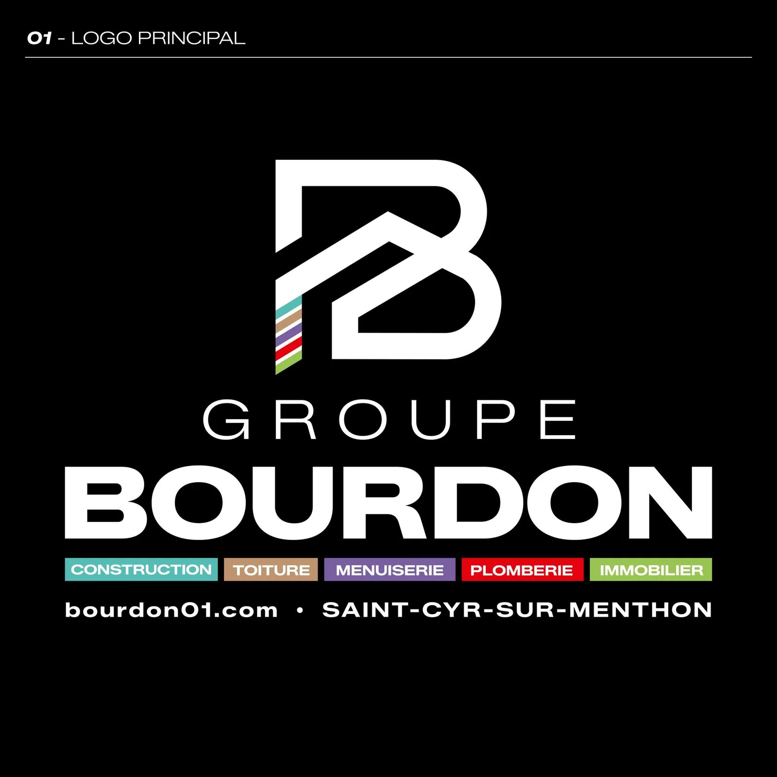Logo du Groupe Bourdon et ses cinq métiers